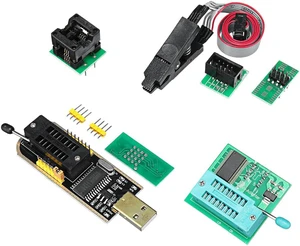 For EEPROM BIOS Programmer CH341A + SOIC8 Clip + 1.8V Adapter+SOIC8 Adapter For EEPROM BIOS Programmer CH341A + SOIC8 Clip + 1.8V Adapter+SOIC8 Adapter