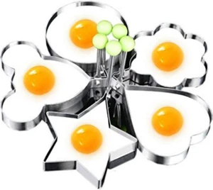 5Pcs Fried Egg Non Stick Stainless Steel Pancake Ring Mold Cooking Kitchen Tools 5Pcs Fried Egg Non Stick Stainless Steel Pancake Ring Mold Cooking Kitchen Tools