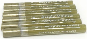 Acrylic Paint Marker Pens Set Pebble, Rock & Stone painting,Scrapbooking,Fabric ( 6 Pack) Acrylic Paint Marker Pens Set Pebble, Rock & Stone painting,Scrapbooking,Fabric ( 6 Pack)