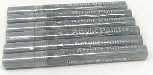 Acrylic Paint Marker Pens Set Pebble, Rock & Stone painting,Scrapbooking,Fabric ( 6 Pack) Acrylic Paint Marker Pens Set Pebble, Rock & Stone painting,Scrapbooking,Fabric ( 6 Pack)