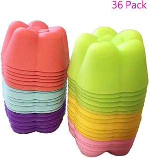36 PCS Reusable Non-stick Silicone Baking Muffin Cupcake Chocolate Cups 36 PCS Reusable Non-stick Silicone Baking Muffin Cupcake Chocolate Cups