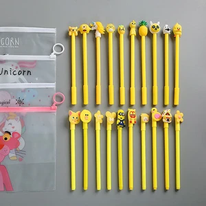 20pcs/lot Cute Office School Accessories 0.5mm Pen Gel Pens + Organizer Bag 20pcs/lot Cute Office School Accessories 0.5mm Pen Gel Pens + Organizer Bag