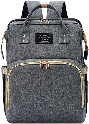 3 in 1 Foldbale Diaper Bag Baby Bed Portable Bassinet Crib Backpack Travel/Sleep(Dark Gray) 3 in 1 Foldbale Diaper Bag Baby Bed Portable Bassinet Crib Backpack Travel/Sleep(Dark Gray)