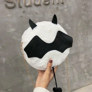Devil Monster Crossbody Shoulder Bag Faux Fur Fluffy Bat Doll Toys Handbag Devil Monster Crossbody Shoulder Bag Faux Fur Fluffy Bat Doll Toys Handbag