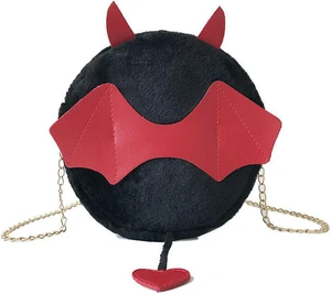 Devil Monster Crossbody Shoulder Bag Faux Fur Fluffy Bat Doll Toys Handbag Devil Monster Crossbody Shoulder Bag Faux Fur Fluffy Bat Doll Toys Handbag
