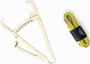 Set of 2 Personal Body Fat Tester Caliper Accurate Measure w/ 120'' Body Tape