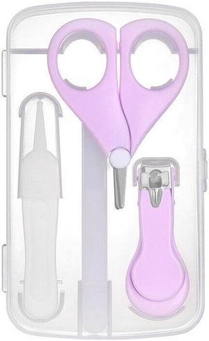4-in-1 Baby Newborn Grooming Kit Nail Clippers Scissor Nail File Tweezer Set