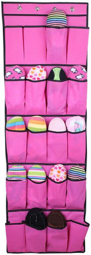 20 Pocket Over the Door Shoe Organizer Rack Hanging Storage Hanger 20 Pocket Over the Door Shoe Organizer Rack Hanging Storage Hanger