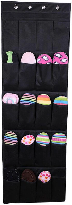 20 Pocket Over the Door Shoe Organizer Rack Hanging Storage Hanger 20 Pocket Over the Door Shoe Organizer Rack Hanging Storage Hanger