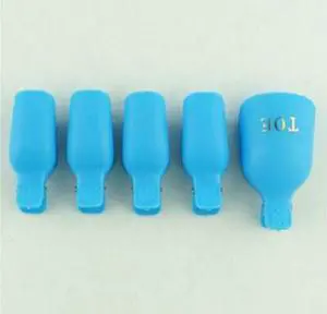 10 Pcs Toe Nail Art Soak Off Clip Cap UV Gel Polish Remover Wrap Manicure Tool