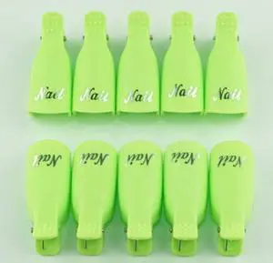 Silicone UV Gel Polish Remover Wraps Soak Off Cap Clip Nail Art Tool(10 Pcs)