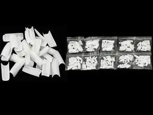 1000 Pcs Coffin Nail Tips Long Square French Fake False Nails Transparent