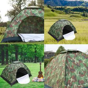 US 1-2 Person Outdoor Camping Tent Waterproof for Family Camouflage Hiking US 1-2 Person Outdoor Camping Tent Waterproof for Family Camouflage Hiking
