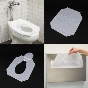 1000 Disposable Toilet Seat Covers, Half-Fold, 14 x 16 Inches, Public Restrooms 1000 Disposable Toilet Seat Covers, Half-Fold, 14 x 16 Inches, Public Restrooms