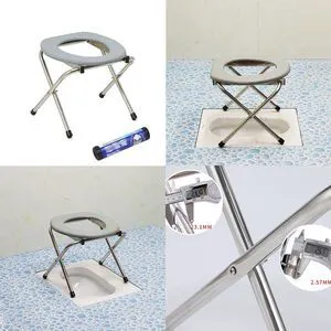 US Outdoor Portable Folding Toilet Seat For Camping With 10 Pcs Replacement Bags US Outdoor Portable Folding Toilet Seat For Camping With 10 Pcs Replacement Bags
