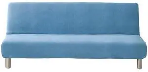 US Stretch Solid Color Futon Slipcover Full Or Queen Size Armless Sofa Bed Cover Blue US Stretch Solid Color Futon Slipcover Full Or Queen Size Armless Sofa Bed Cover Blue
