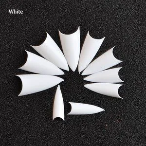 US 500Pcs Stiletto French False Fake Acrylic Nail Tips Coffin Nails Long US 500Pcs Stiletto French False Fake Acrylic Nail Tips Coffin Nails Long