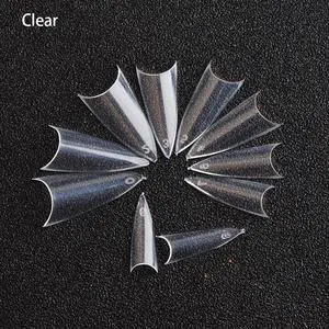US 500Pcs Stiletto French False Fake Acrylic Nail Tips Coffin Nails Long 500gezhuang touming US 500Pcs Stiletto French False Fake Acrylic Nail Tips Coffin Nails Long 500gezhuang touming