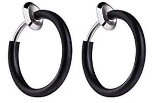 Clip-On Spring Action Non-Piercing Fake Septum Lip Cartilage Nose Tragus Ring Clip-On Spring Action Non-Piercing Fake Septum Lip Cartilage Nose Tragus Ring
