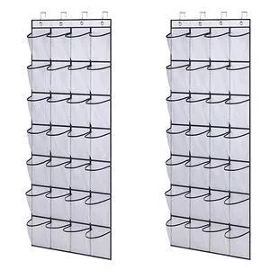 US 28 Pockets Over The Door Shoe Organizers Hanging Flip Flops Bedroom Fashion US 28 Pockets Over The Door Shoe Organizers Hanging Flip Flops Bedroom Fashion