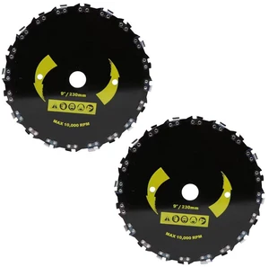 US 2Pc 9''Chainsaw Tooth Brush Blades Trimmer Head Suitable ForCutter Weed Eater US 2Pc 9''Chainsaw Tooth Brush Blades Trimmer Head Suitable ForCutter Weed Eater