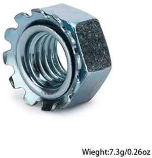 US 100 Pc Stainless Steel Keps K-L lock Nut with free spinning washer 3/8-16 US 100 Pc Stainless Steel Keps K-L lock Nut with free spinning washer 3/8-16