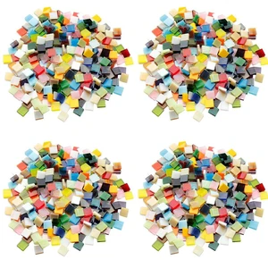 US 1100Pack Mosaic Tile Crafts Textured Stained Glass Decorations Assorted Color US 1100Pack Mosaic Tile Crafts Textured Stained Glass Decorations Assorted Color