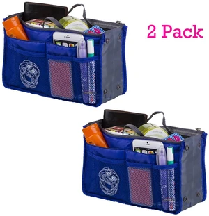 2 Pack Travel Insert Handbag Purse Large Liner Organizer Tidy Bags Sapphire 2 Pack 2 Pack Travel Insert Handbag Purse Large Liner Organizer Tidy Bags Sapphire 2 Pack