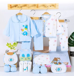 US 18 Pcs 0-6 Months Newborn Baby Boys Girls Outfit Essentials Layette Gift Set US 18 Pcs 0-6 Months Newborn Baby Boys Girls Outfit Essentials Layette Gift Set