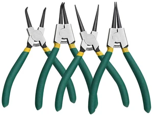 US 1 Sets of 4-Pc Heavy Duty Circlip Pliers Snap Ring External Internal Kit 7' US 1 Sets of 4-Pc Heavy Duty Circlip Pliers Snap Ring External Internal Kit 7'