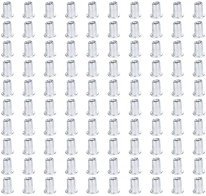 US 100 Pack 1/4-20 Aluminum Flange Nutserts Rivet Nut Rivnut Nutsert US 100 Pack 1/4-20 Aluminum Flange Nutserts Rivet Nut Rivnut Nutsert