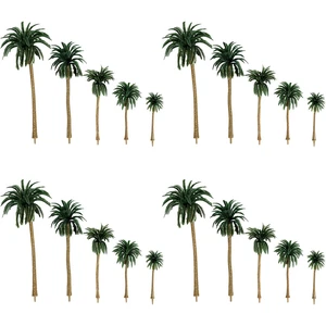 US 20 Pc Miniature Model Palm Trees for Dioramas, DIY Crafts 5 Sizes US 20 Pc Miniature Model Palm Trees for Dioramas, DIY Crafts 5 Sizes