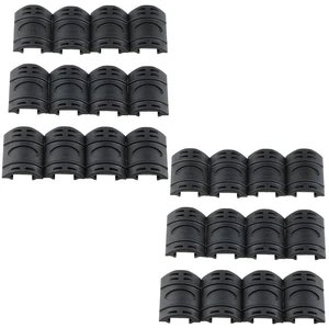 US 24 Pc Black Heat Resistant Weaver Picatinny Rail Cover US 24 Pc Black Heat Resistant Weaver Picatinny Rail Cover