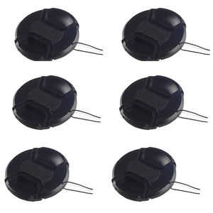 US 3-6 Pcs 58mm Front Lens Cap Cover with Cap Keeper For Canon, Nikon, Others US 3-6 Pcs 58mm Front Lens Cap Cover with Cap Keeper For Canon, Nikon, Others