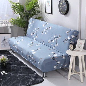 Futon Slipcover Armless Sofa Cover Stretch Sofa Bed Slipcover Protector Elastic BM-4-a shafachuangzhao lansehuaqilixiang Futon Slipcover Armless Sofa Cover Stretch Sofa Bed Slipcover Protector Elastic BM-4-a shafachuangzhao lansehuaqilixiang