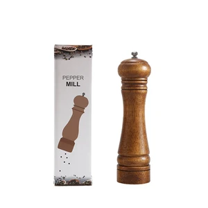 US 1 Pc Kitchen Tools Cooking Pepper Grinder Hand Movement Wood Pepper Mill US 1 Pc Kitchen Tools Cooking Pepper Grinder Hand Movement Wood Pepper Mill