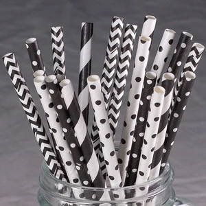 US 100~200 Bulk Packed Paper Straws Pattern Color -Biodegradable FDA Approved US 100~200 Bulk Packed Paper Straws Pattern Color -Biodegradable FDA Approved