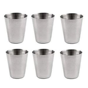 6 Pcs1oz/30ml Metal Stainless Steel Cup Mug Drink Coffee Beer Tumbler Travel 6 Pcs1oz/30ml Metal Stainless Steel Cup Mug Drink Coffee Beer Tumbler Travel