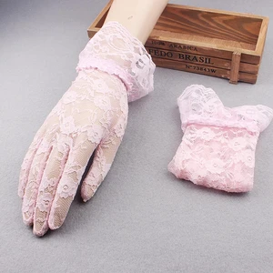 US 1 Pairs Sexy Lace Wrist Length Gloves w/ Ruffle Bride Wedding Prom Anti UV BY-2-bduankuanleisishoutao fenhong1dui US 1 Pairs Sexy Lace Wrist Length Gloves w/ Ruffle Bride Wedding Prom Anti UV BY-2-bduankuanleisishoutao fenhong1dui