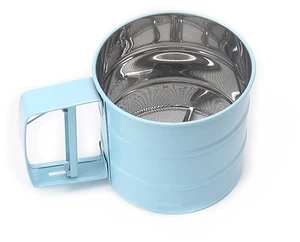 US Stainless Steel Mesh Flour Icing Sugar Sifter Sieve Strainer Cup Baking Tool CE-1-bmianfenshaibei1ge lanse US Stainless Steel Mesh Flour Icing Sugar Sifter Sieve Strainer Cup Baking Tool CE-1-bmianfenshaibei1ge lanse