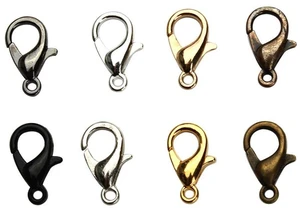 US 50 Pack Lobster Clasp Necklace Bracelets Jewelry Accessories DIY 10/12/14mm CF-4-a longxiakou50ge jinse 12mm US 50 Pack Lobster Clasp Necklace Bracelets Jewelry Accessories DIY 10/12/14mm CF-4-a longxiakou50ge jinse 12mm