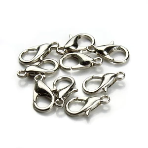 US 50 Pack Lobster Clasp Necklace Bracelets Jewelry Accessories DIY 10/12/14mm CF-4-a longxiakou50ge baiK 10mm US 50 Pack Lobster Clasp Necklace Bracelets Jewelry Accessories DIY 10/12/14mm CF-4-a longxiakou50ge baiK 10mm