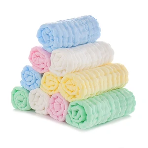 US 10 Baby Muslin Washcloths 12''x12'' Cotton Reusable Wipes Bath Bibs Towels US 10 Baby Muslin Washcloths 12''x12'' Cotton Reusable Wipes Bath Bibs Towels