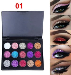 US Glitter Eyeshadow 15 Color Matte Makeup Kit Shimmer Eye Shadow Powder Palette US Glitter Eyeshadow 15 Color Matte Makeup Kit Shimmer Eye Shadow Powder Palette