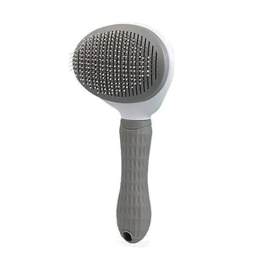 US 1 Pack Self Cleaning Slicker Brushes for Dogs Cats Pet Grooming Brush Tool DA-2-a zijingchongwushuyuantouhuise 1ge US 1 Pack Self Cleaning Slicker Brushes for Dogs Cats Pet Grooming Brush Tool DA-2-a zijingchongwushuyuantouhuise 1ge