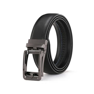 US Men Ratchet Belt Genuine Leather Belt w/ Slide Ratchet Automatic Click Buckle DC-2-a zhenkouzidongyaodai120cmheise US Men Ratchet Belt Genuine Leather Belt w/ Slide Ratchet Automatic Click Buckle DC-2-a zhenkouzidongyaodai120cmheise