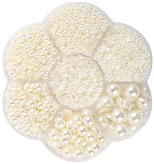 US 5600 Set DIY Half Artificial Pearl Bead Flat Back Beads Craft Nail Art DE-2-e banyuanzhenzhu5600 1gezhuang mibai US 5600 Set DIY Half Artificial Pearl Bead Flat Back Beads Craft Nail Art DE-2-e banyuanzhenzhu5600 1gezhuang mibai
