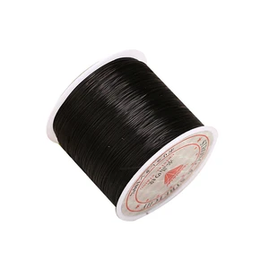 US 1 0.5mm Flat Elastic Stretch String Jewelry Making DIY Bracelet Cord Thread DG-3-f 50mibiantanlixian0.5mmheise 1ge US 1 0.5mm Flat Elastic Stretch String Jewelry Making DIY Bracelet Cord Thread DG-3-f 50mibiantanlixian0.5mmheise 1ge