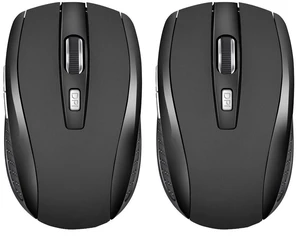 US 2 Pack 2.4GHz Wireless Optical Mouse with USB Nano Receiver for Laptop PC US 2 Pack 2.4GHz Wireless Optical Mouse with USB Nano Receiver for Laptop PC