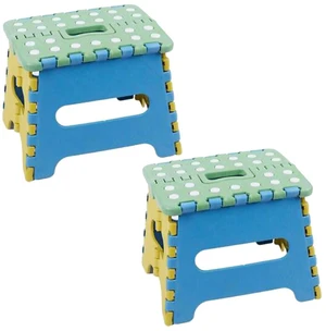 US 2Pack Collapsible Folding Stool Anti-Slip Lightweight Kitchen Foot Step 7" US 2Pack Collapsible Folding Stool Anti-Slip Lightweight Kitchen Foot Step 7"